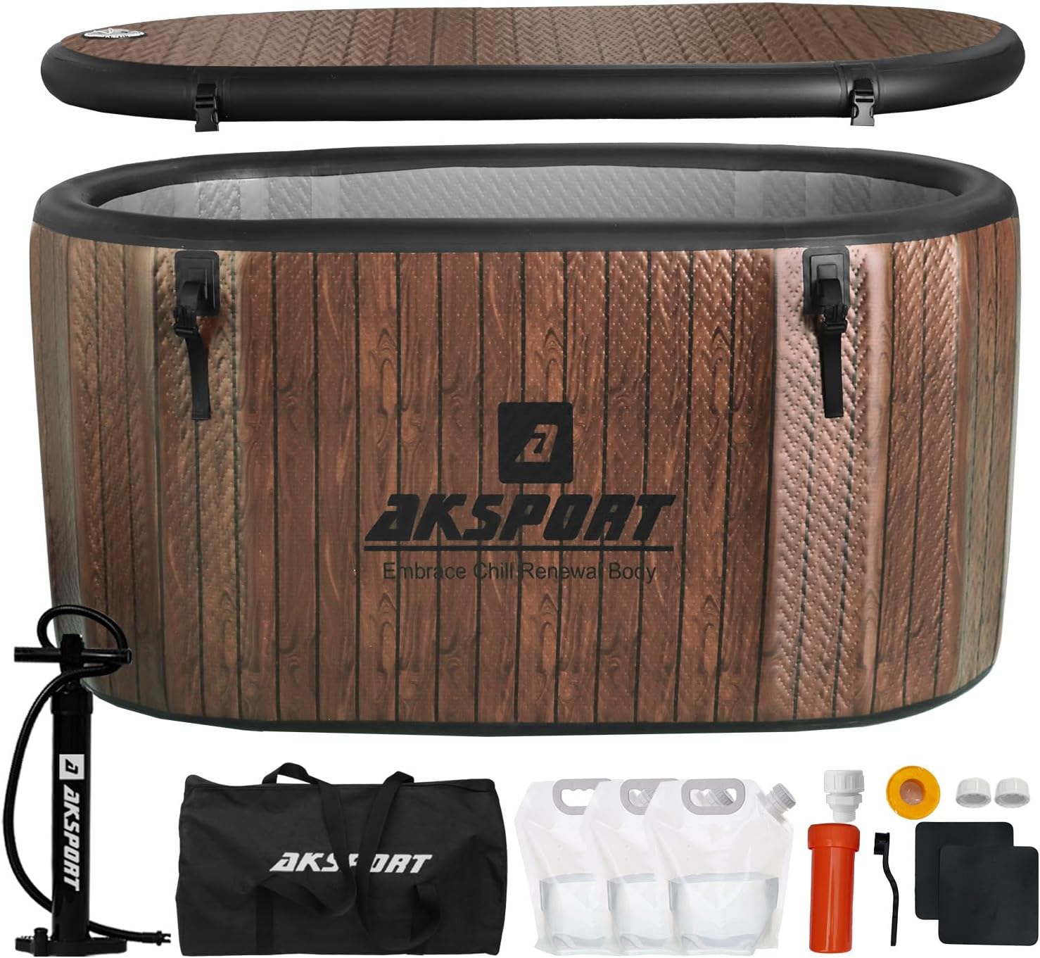 AKSPORT inflatable cold plunge ice bath tub