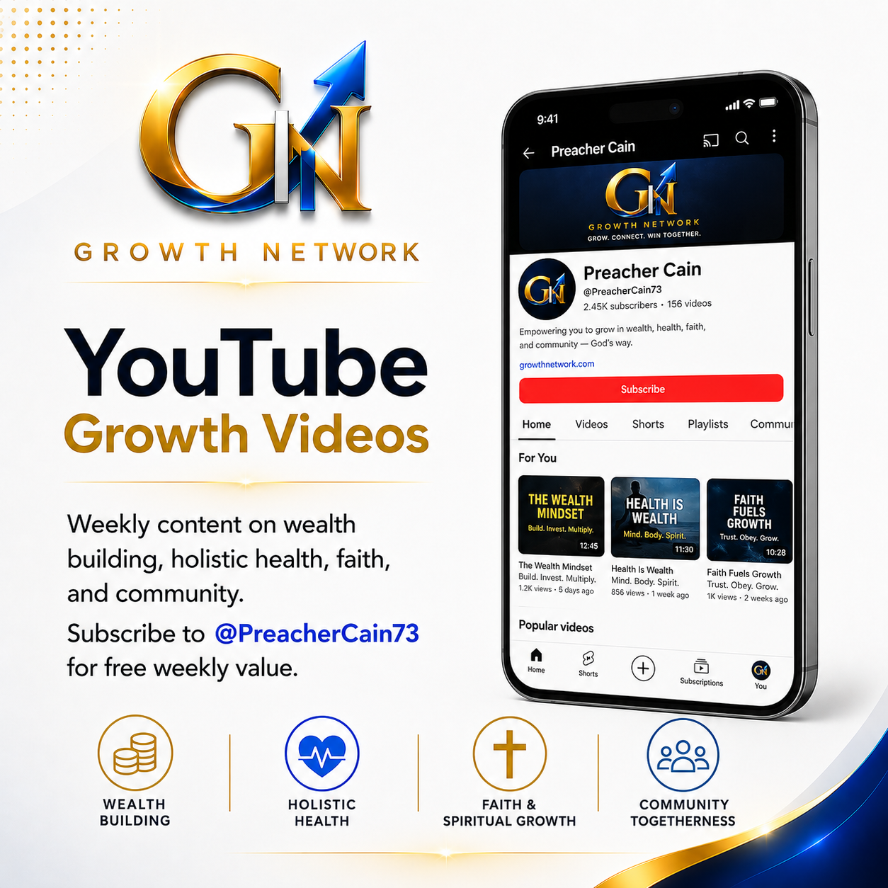 YouTube Growth Videos — Preacher Cain